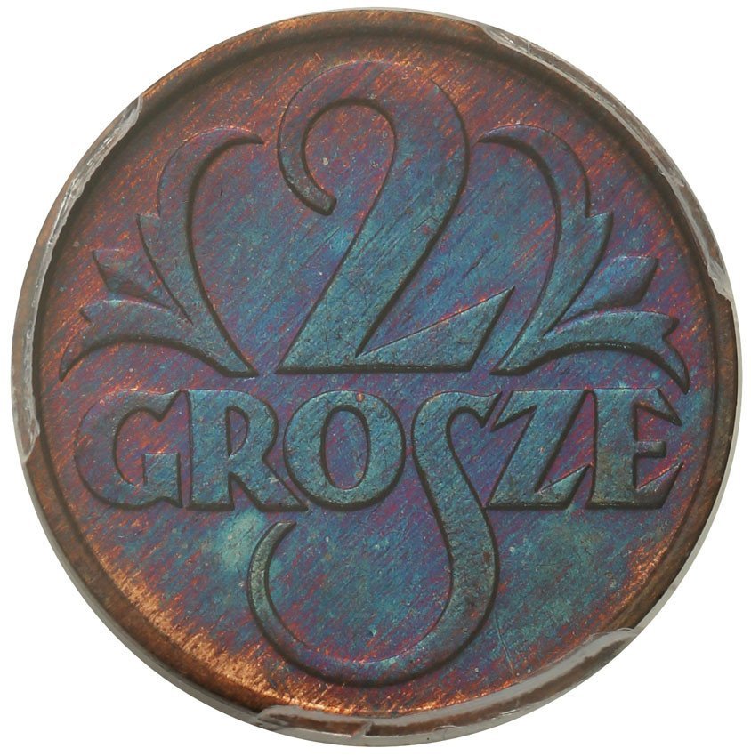 Polska II RP. 2 grosze 1935 PCGS MS64 RB (2MAX)